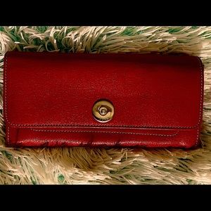 NWOT Hype Red Genuine Leather Wallet
